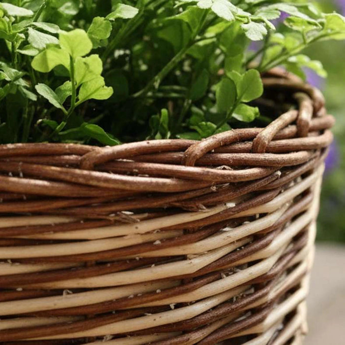 Alexis Willow Planter Dia34Xh32Cm - Natural Pan Home