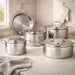 Alfa 9-Piece Cookware Set -Chrome Pan Home