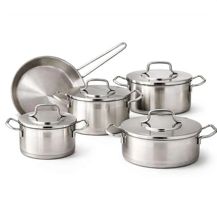 Alfa 9-Piece Cookware Set -Chrome Pan Home