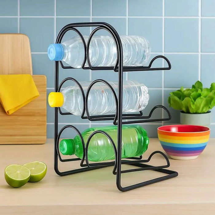 Alfio 3-Tier Bottle Holder 33X23X21Cm - Black