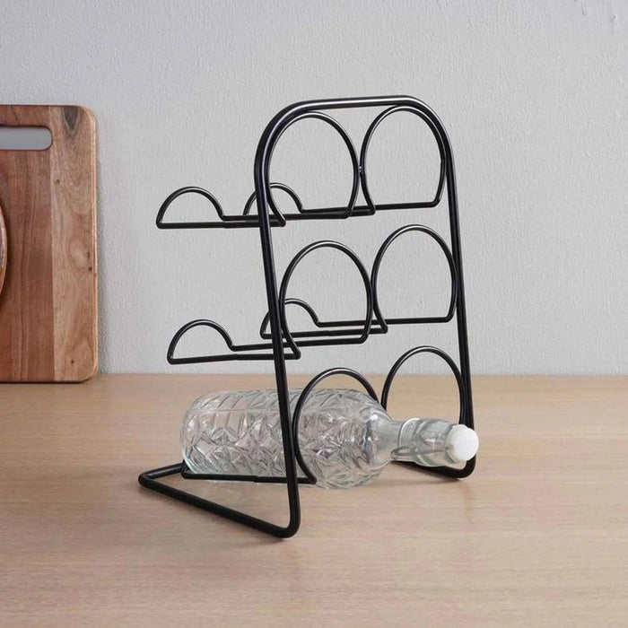 Alfio 3-Tier Bottle Holder 33X23X21Cm - Black