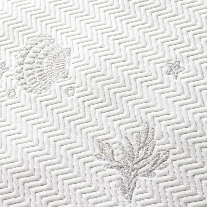 Alginate Jacquard Waterproof Mattress Protector 120X200+33cm -White Pan Home