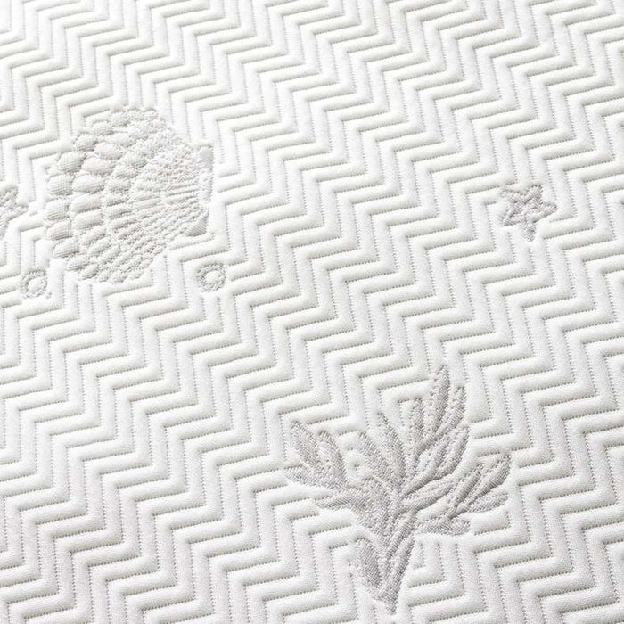 Alginate Jacquard Waterproof Mattress Protector 200X200+33Cm -White Pan Home