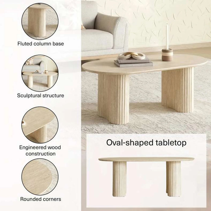 Alhecka Coffee Table - Beige