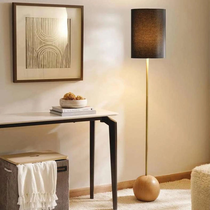 Alhodya E-27 Resin Floor Lamp Dia 26.5X155Cm - Natural