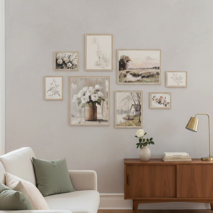 Alicia 8 Piece Photo Collage - Beige