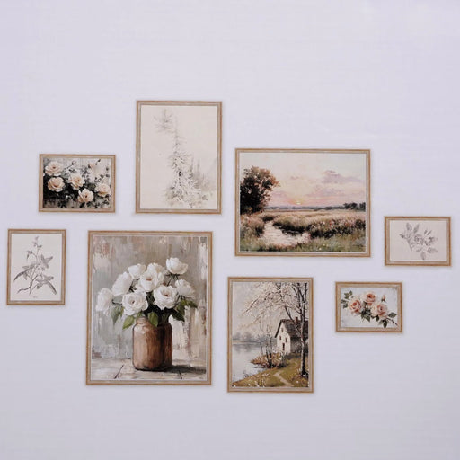 Alicia 8 Piece Photo Collage - Beige PAN HOME