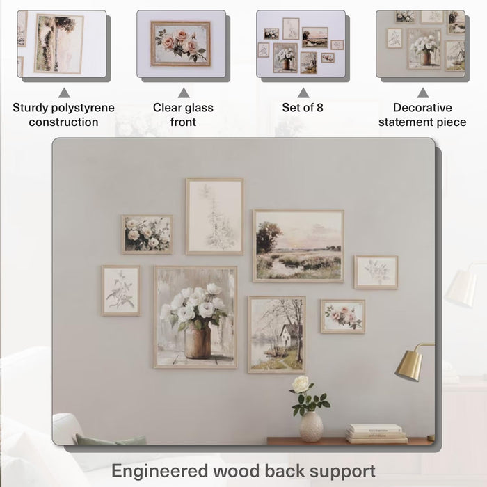 Alicia 8 Piece Photo Collage - Beige