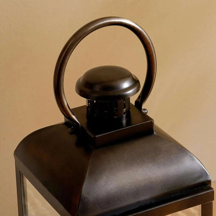 Alina Metal Lantern 19X19X53Cm - Brass Antique