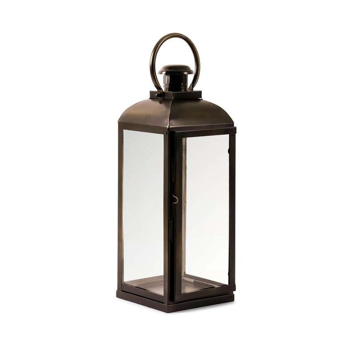Alina Metal Lantern 19X19X53Cm - Brass Antique