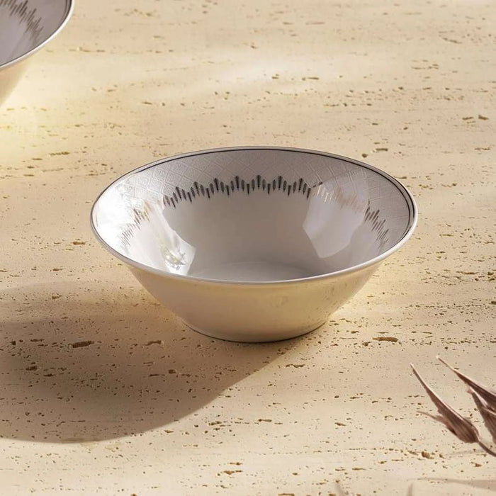 Alina New Bone China Salad Bowl Dia22.8Cm -White