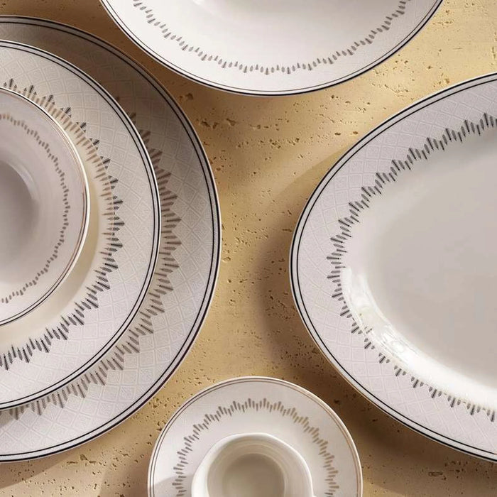Alina New Bone China Salad Bowl Dia22.8Cm -White