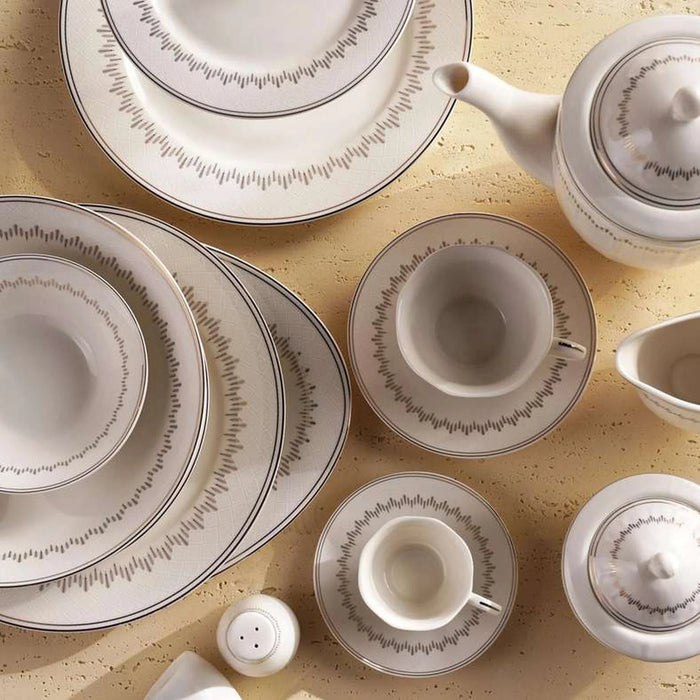 Alina New Bone China Side Plate Dia19Cm -White