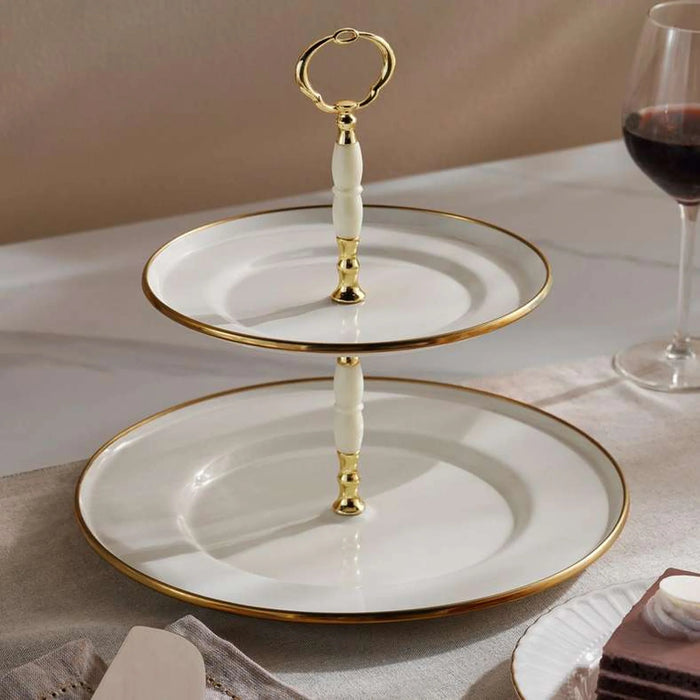 Alinna 2-Tier Cake Stand 28X27Cm -White