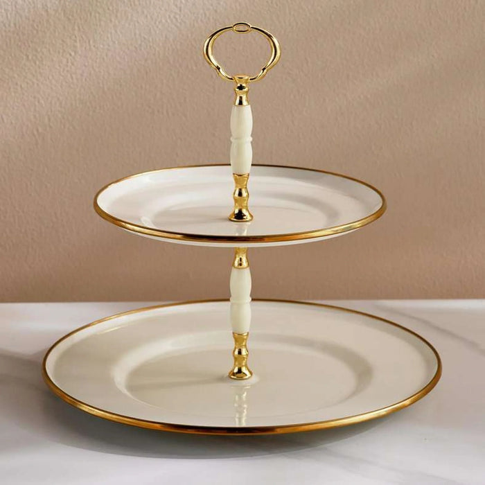 Alinna 2-Tier Cake Stand 28X27Cm -White