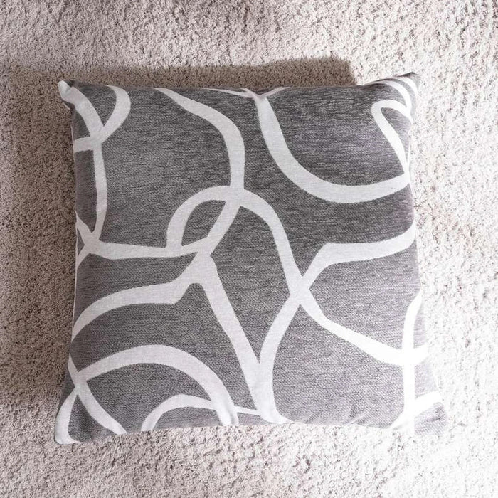 Alinza Chenile Jarquard Filled Cushion 45X45Cm - Grey Pan Home