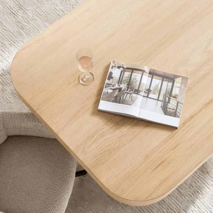 Alitta New 8 Seater Dining Table Veneer - Natural Black