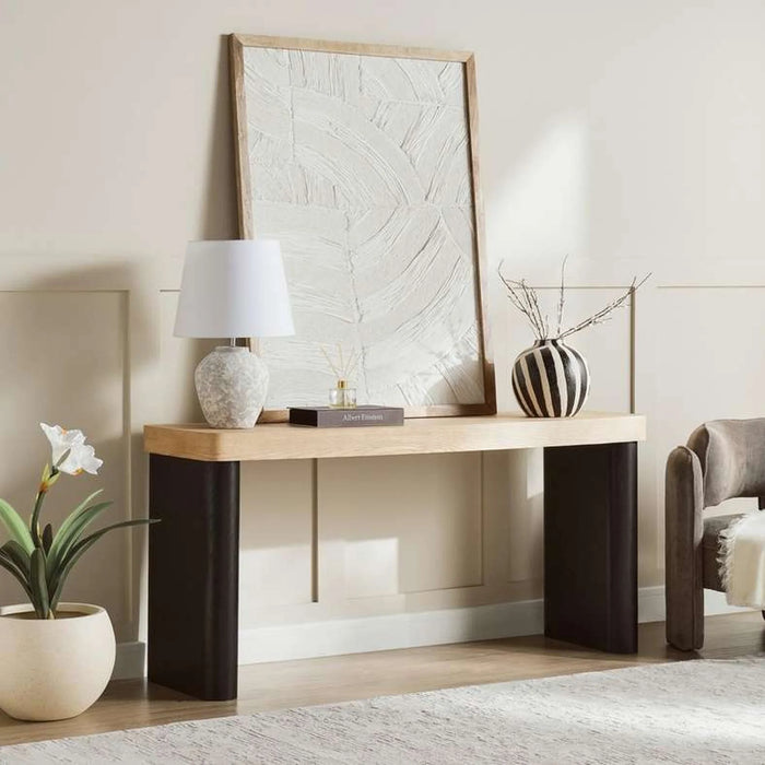 Alitta New Console Table Veneer - Natural Black