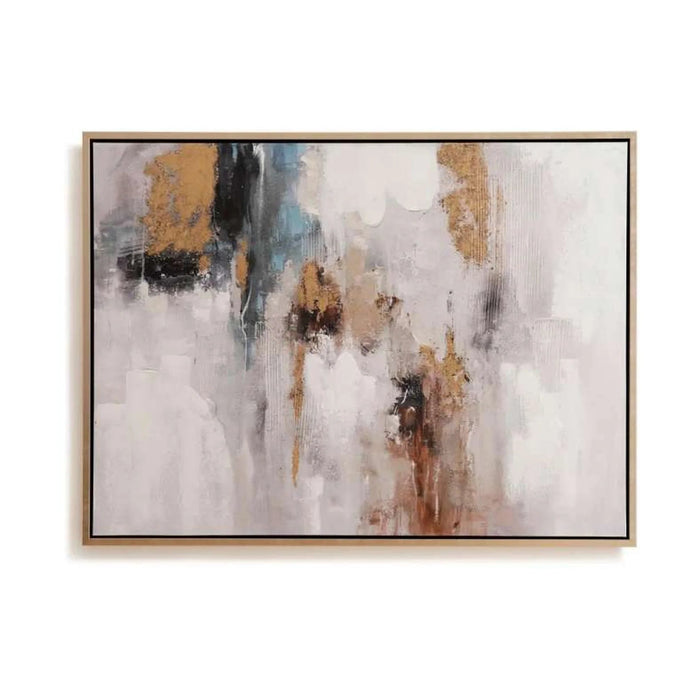 Allure Framed Canvas Art 120X90Cm - Blue Pan Home