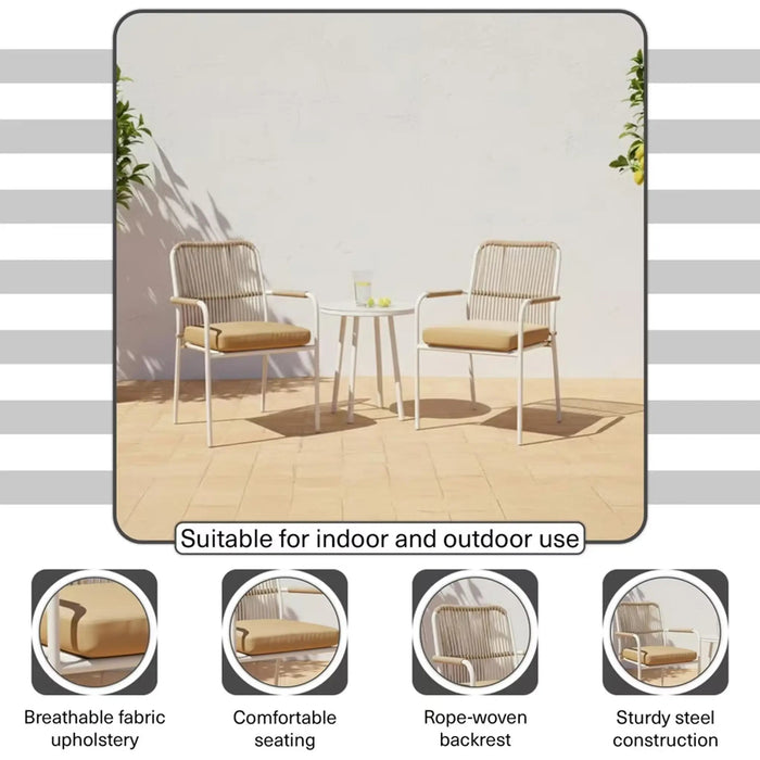 Almaaz Balcony Set 2+1 - Brown Pan Home