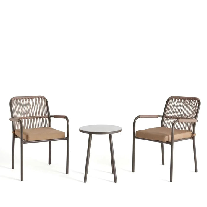 Almaaz Balcony Set 2+1 - Brown Pan Home
