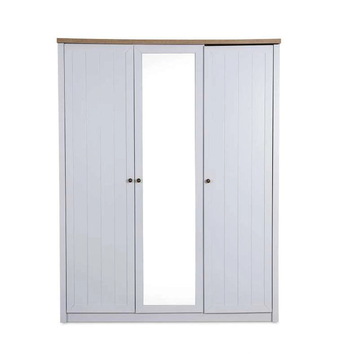 Almada 3 Door Wardrobe - White