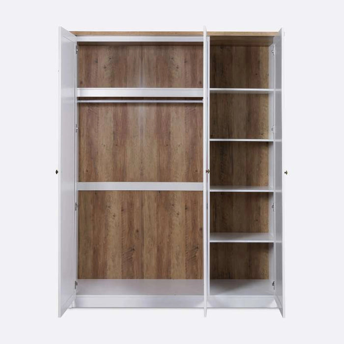 Almada 3 Door Wardrobe - White