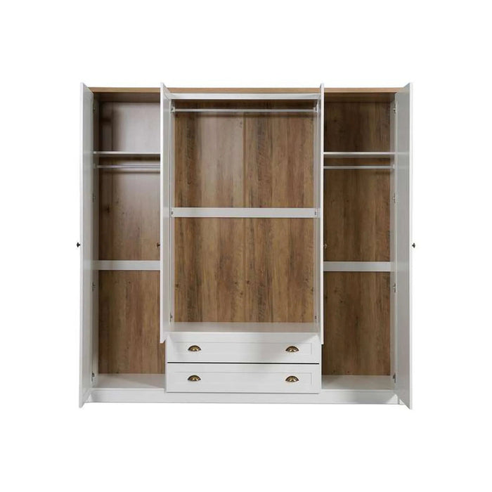 Almada 4 Door Wardrobe - White Pan Home