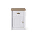 Almada Nightstand 1 Drawer And 1 Door - White Pan Home