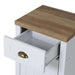 Almada Nightstand 1 Drawer And 1 Door - White Pan Home