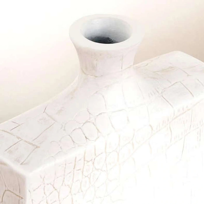 Almas Polyresin Decor Vase 13X4.5X19Cm - Beige