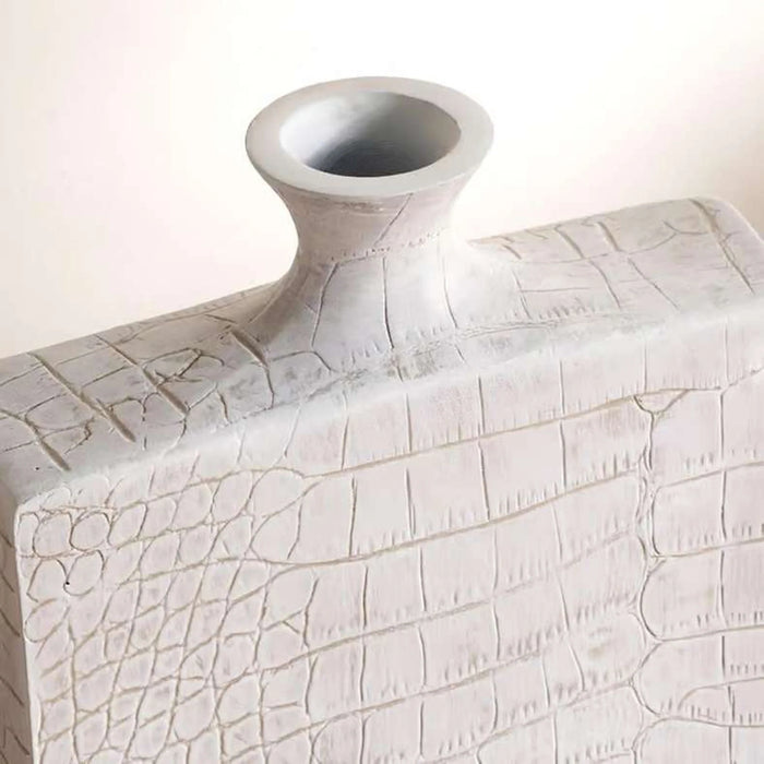 Almas Polyresin Decor Vase 15X4.5X24Cm - Beige