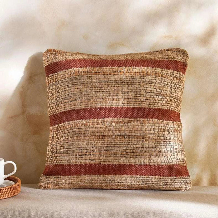 Almeric Jute Filled Cushion 45X45Cm - Rust Pan Home
