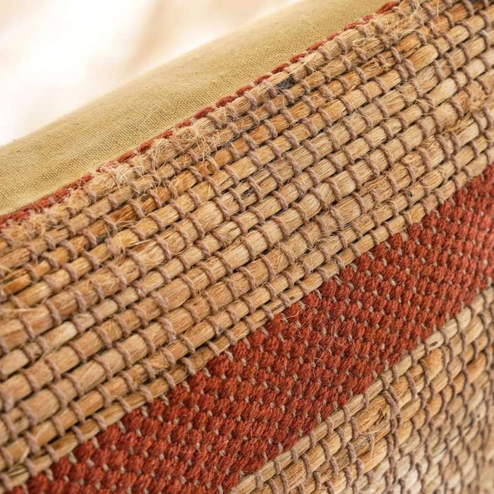 Almeric Jute Filled Cushion 45X45Cm - Rust Pan Home