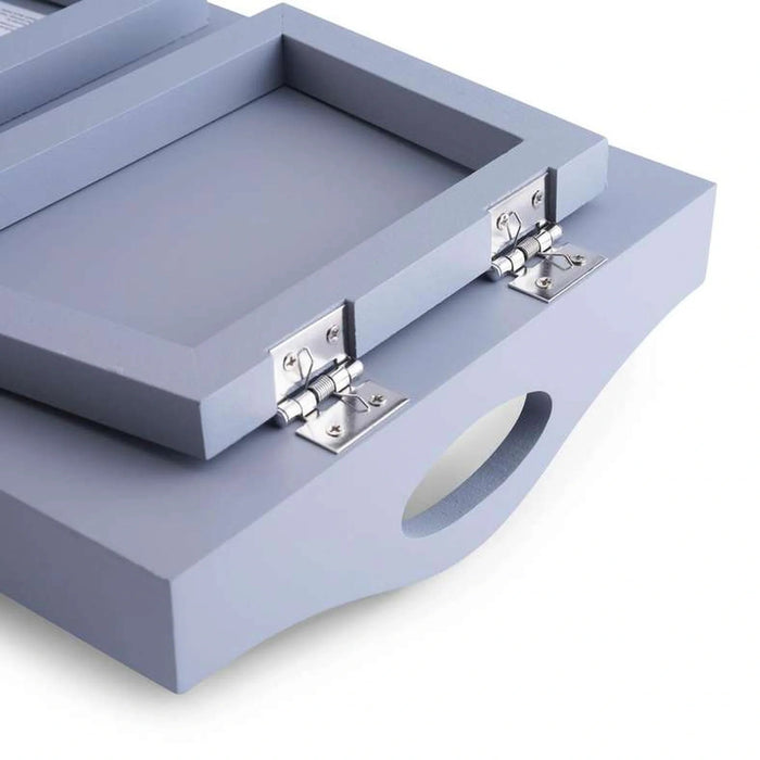 Almora Sofa Tray With Foldable Legs 30X20.8X18.5Cm- Grey Pan Home