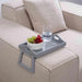 Almora Sofa Tray With Foldable Legs 30X20.8X18.5Cm- Grey Pan Home