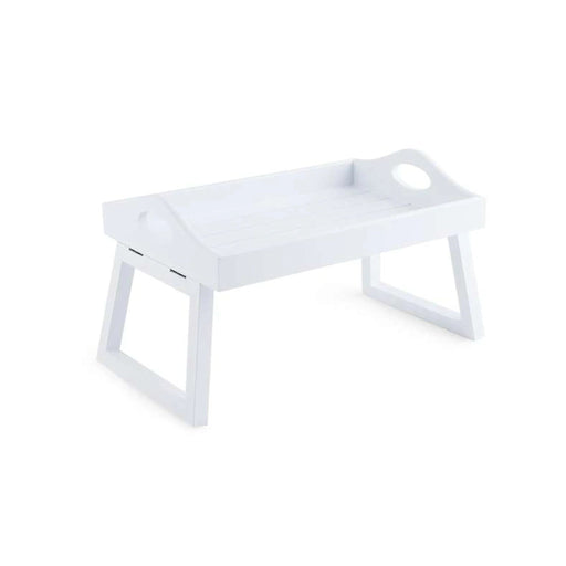 Almora Sofa Tray With Foldable Legs 30X20.8X18.5Cm- White Pan Home