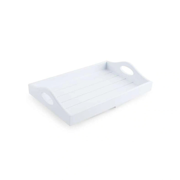 Almora Sofa Tray With Foldable Legs 30X20.8X18.5Cm- White Pan Home