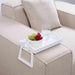 Almora Sofa Tray With Foldable Legs 30X20.8X18.5Cm- White Pan Home
