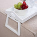 Almora Sofa Tray With Foldable Legs 30X20.8X18.5Cm- White Pan Home