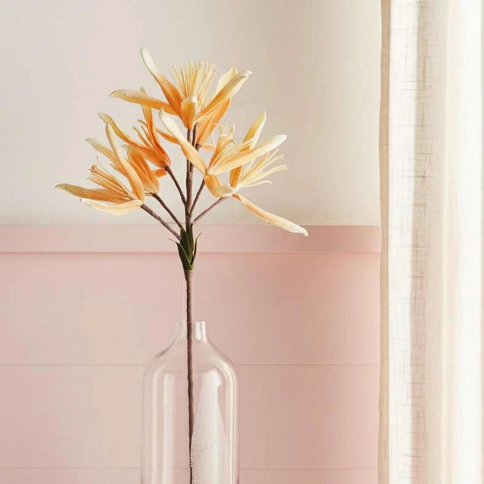 Aloe Artificial Stem Flower H80Cm - Cream