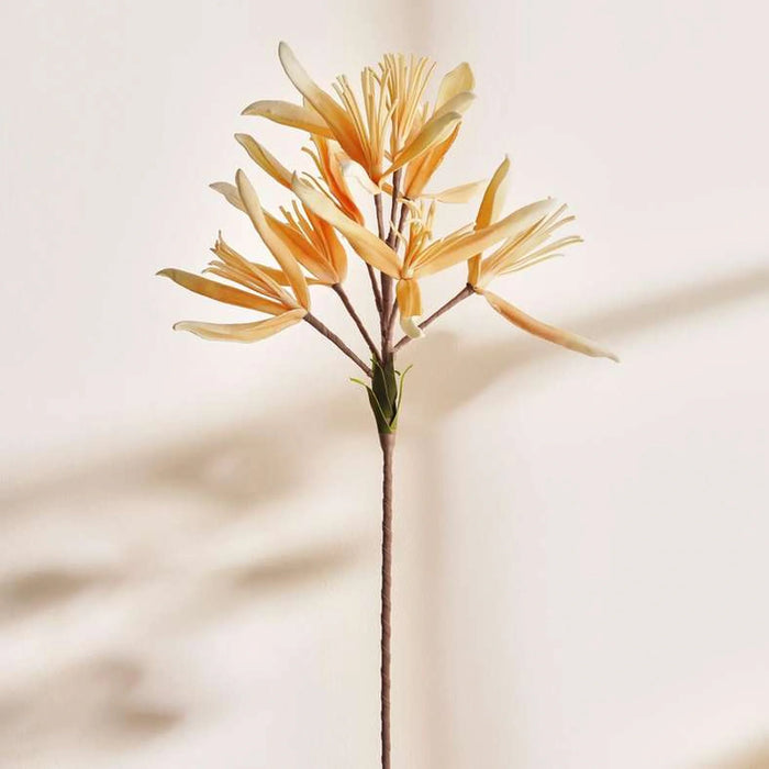 Aloe Artificial Stem Flower H80Cm - Cream
