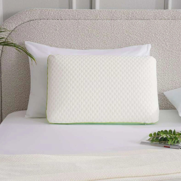 Aloe Vera Infused Memory Foam Pillow 13Cm - Green Pan Home