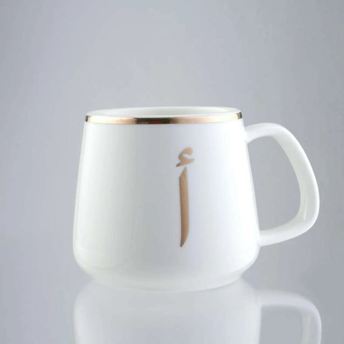 Alphabet Arabic Alef Mug 380Ml - White