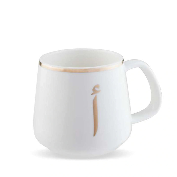 Alphabet Arabic Alef Mug 380Ml - White