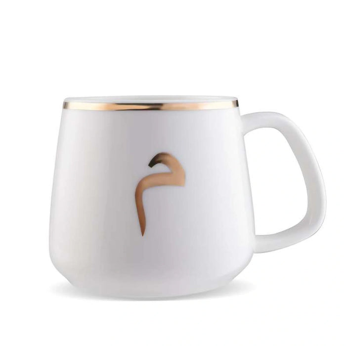 Alphabet Arabic Mem Mug 380Ml - White