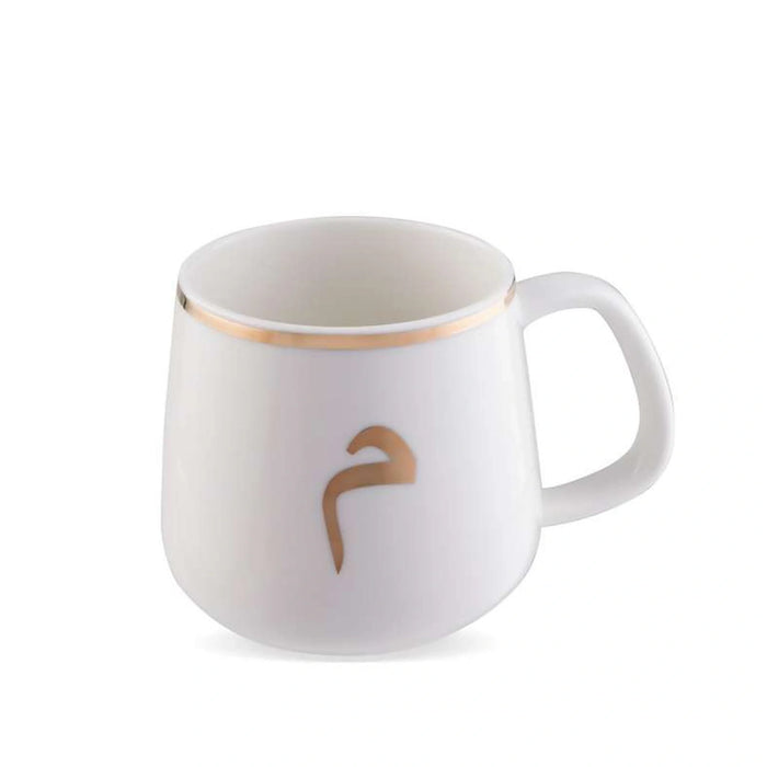 Alphabet Arabic Mem Mug 380Ml - White