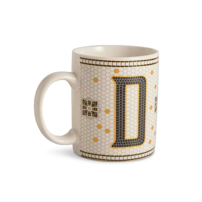Alphabet D Mug 300Ml -White