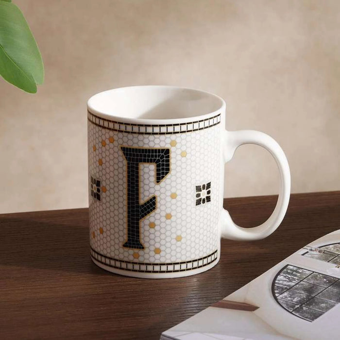 Alphabet F Mug 300Ml -White