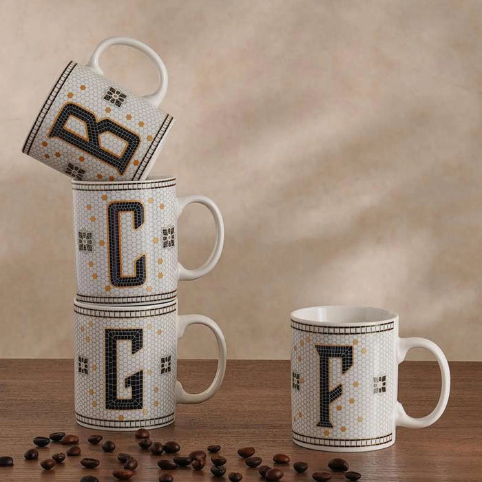 Alphabet F Mug 300Ml -White